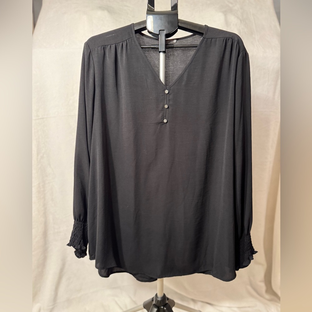 Maurices Black V-Neck Blouse